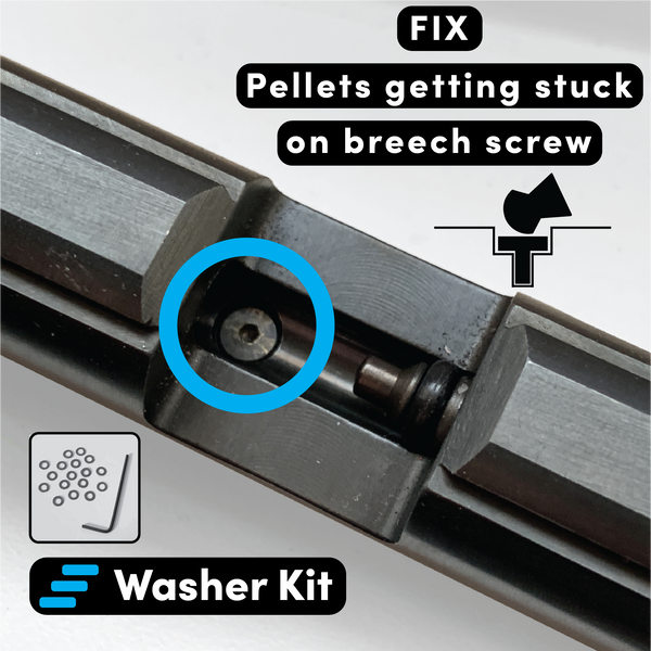 Breech Screw Washer Kit for Crosman 2240 2250 1377 1322 Rat Catcher Drifter 362 Breech | Pellets getting stuck on breech screw